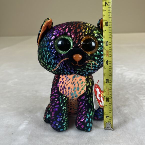 Ty Beanie Boos SPELLBOUND the Halloween Cat 6" Claire's Exclusive NEW MWMT - Picture 9 of 10